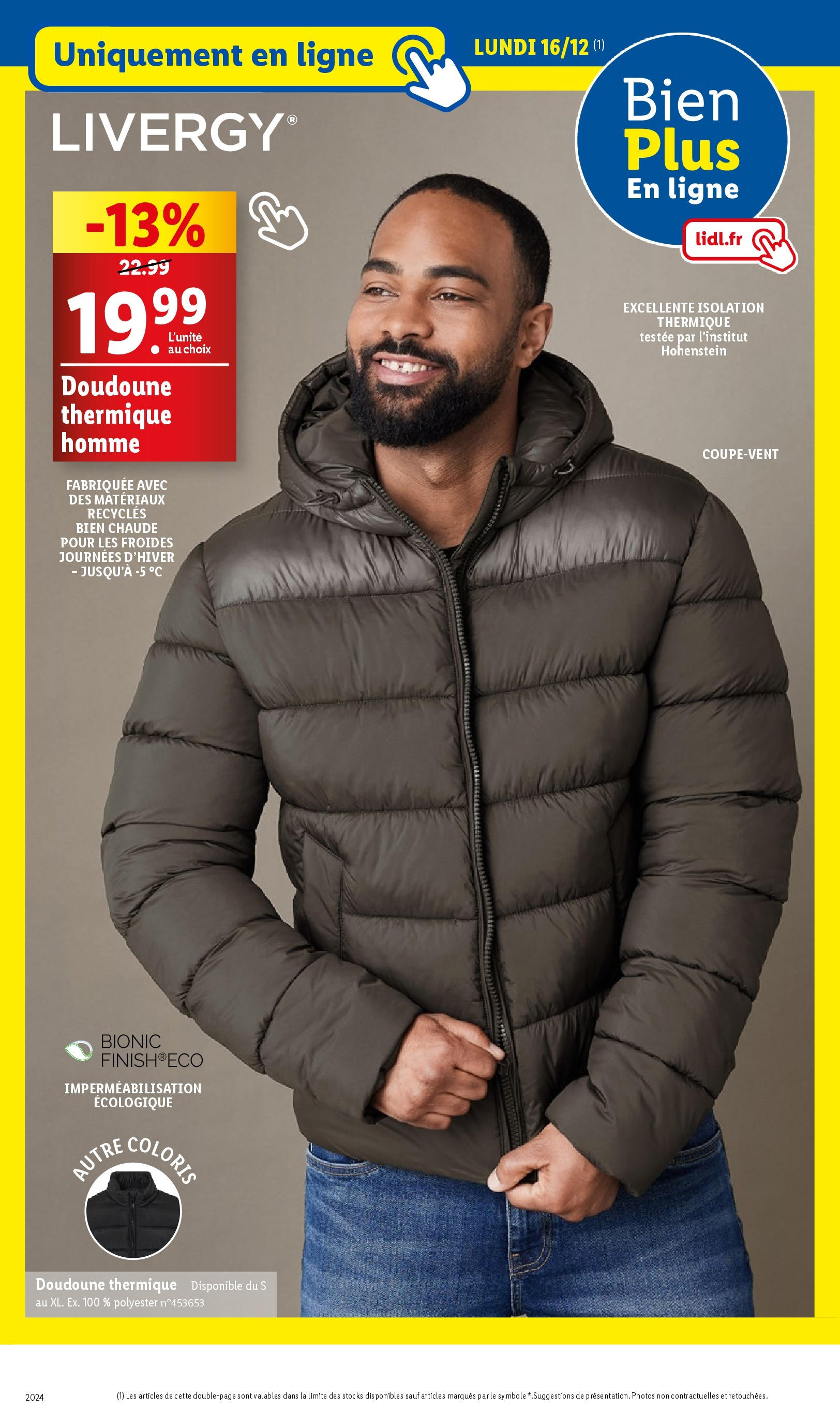 Catalogue LIDL du 11/12/2024 | Promo prospectus en ligne | Page: 42 | Produits: Doudoune