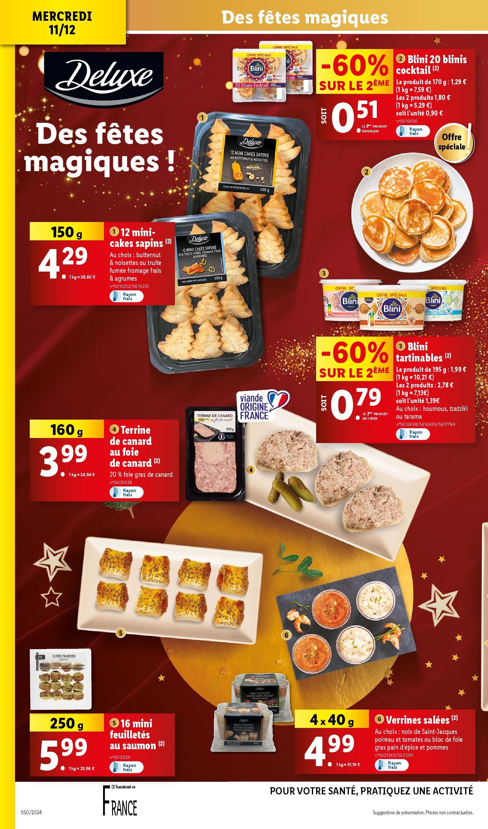 Catalogue LIDL du 10/12/2024 | Promo prospectus en ligne | Page: 8 | Produits: Foie Gras de Canard, Poireau, Noisettes, Viande