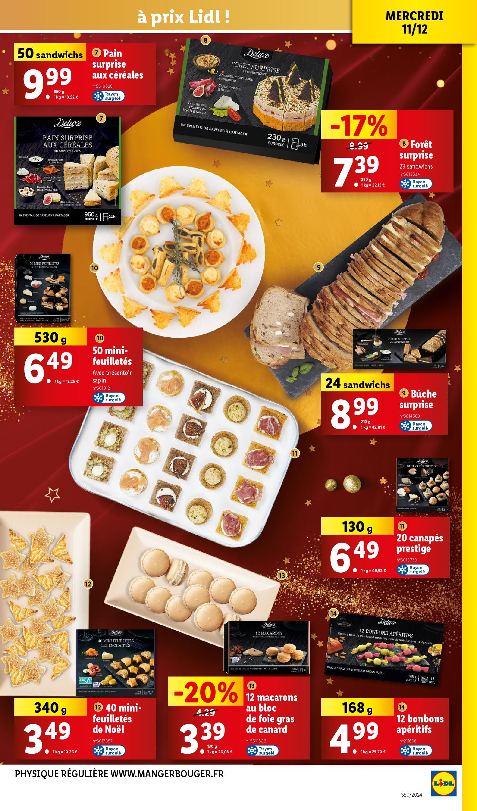 Catalogue LIDL du 10/12/2024 | Promo prospectus en ligne | Page: 9 | Produits: Éventail, Macarons, Fromage, Céréales