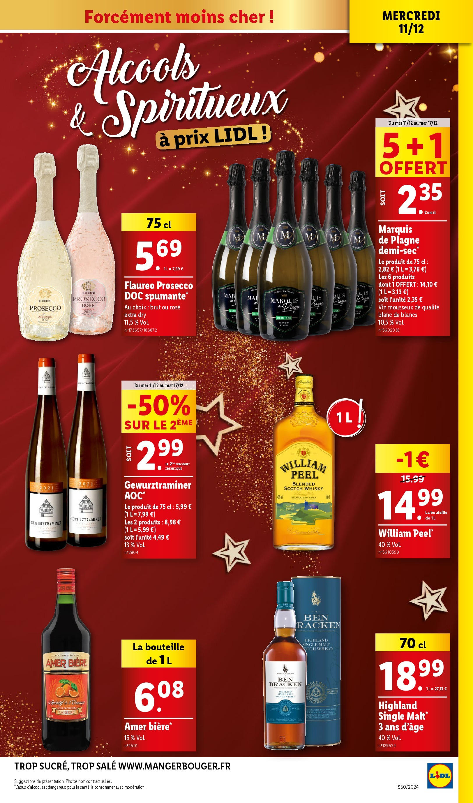 Catalogue LIDL du 10/12/2024 | Promo prospectus en ligne | Page: 17 | Produits: Whisky, Vin mousseux, Mousseux, Vin