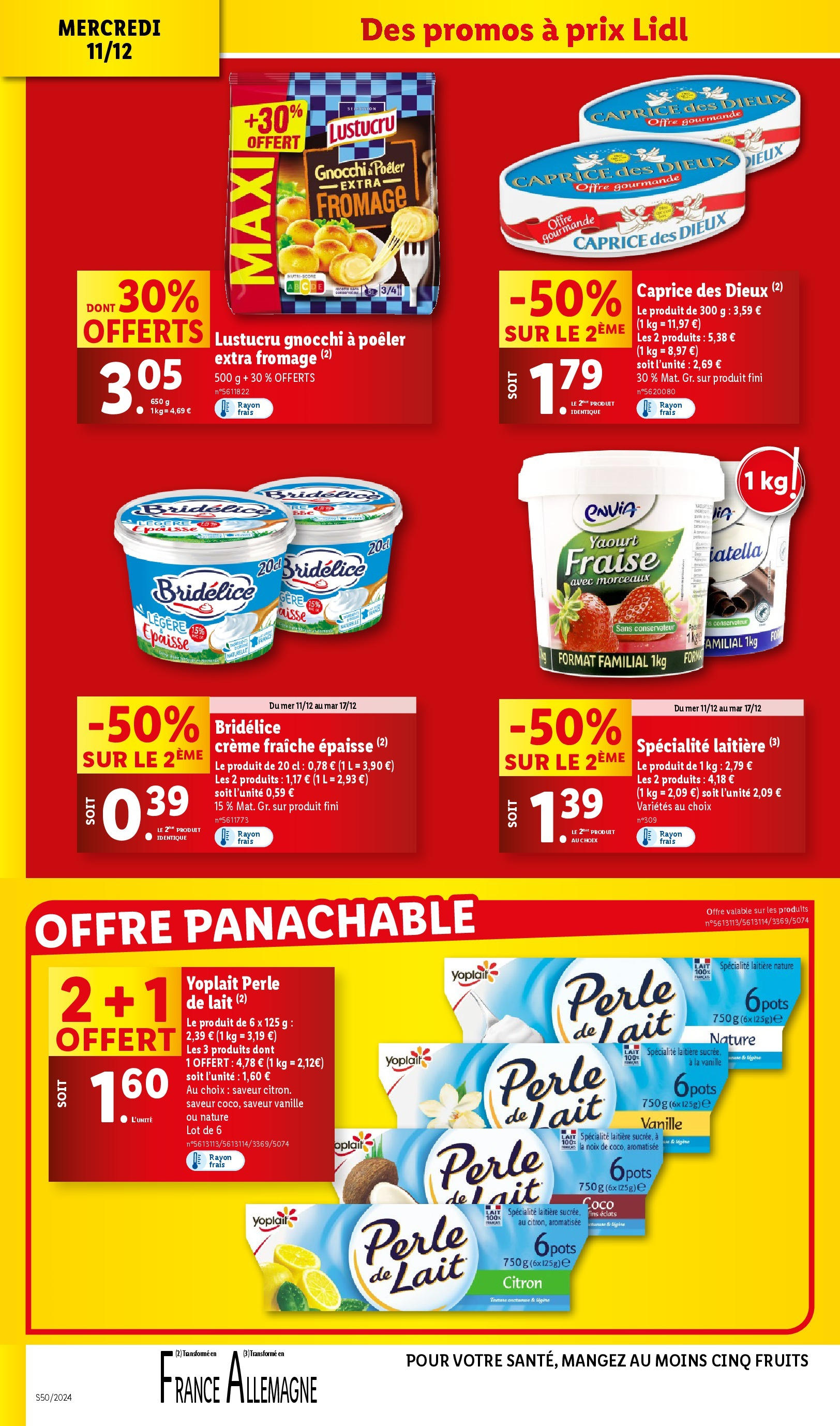 Catalogue LIDL du 10/12/2024 | Promo prospectus en ligne | Page: 26 | Produits: Fraise, Caprice des dieux, Lait, Yaourt