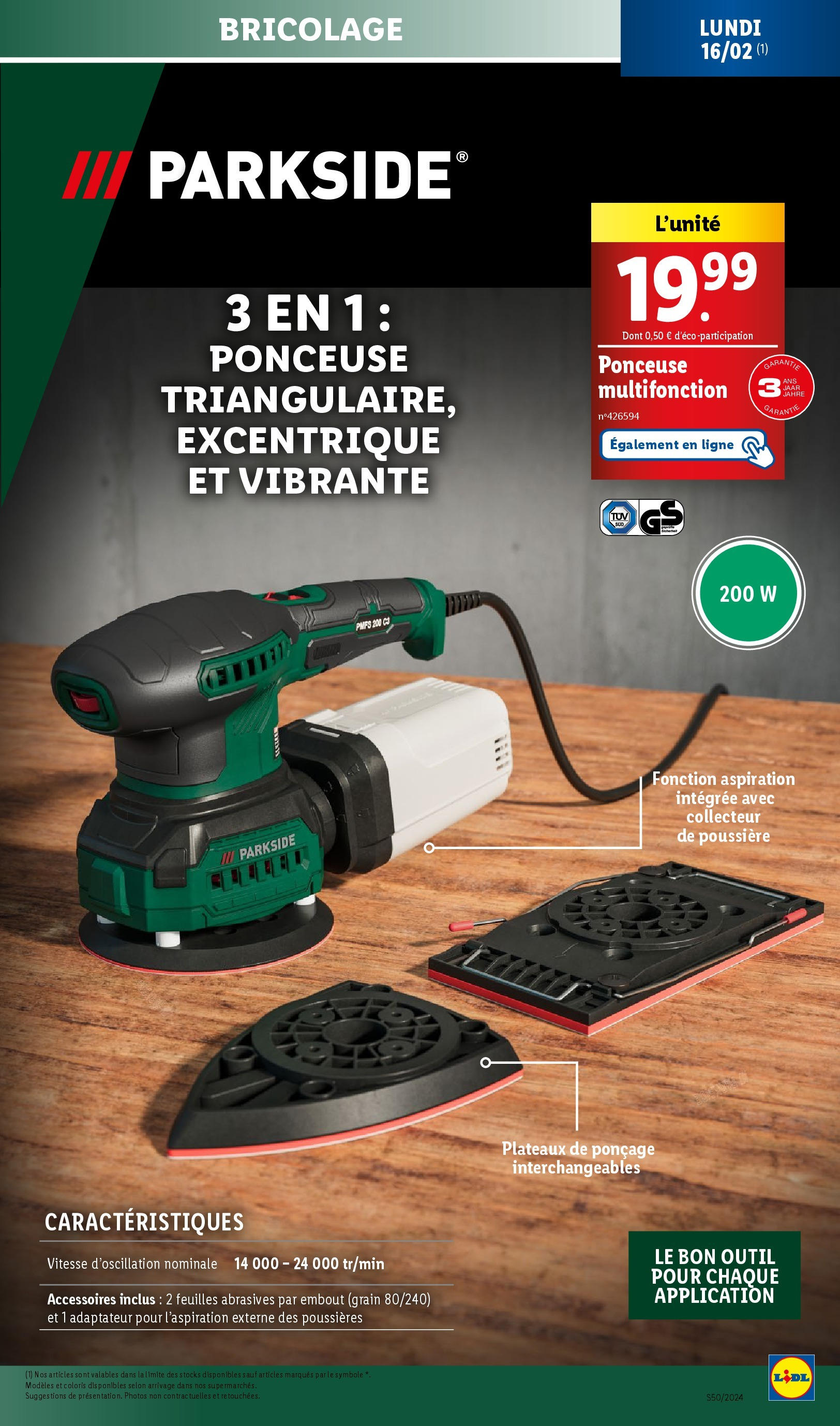 Catalogue LIDL du 10/12/2024 | Promo prospectus en ligne | Page: 71 | Produits: Adaptateur, Ponceuse