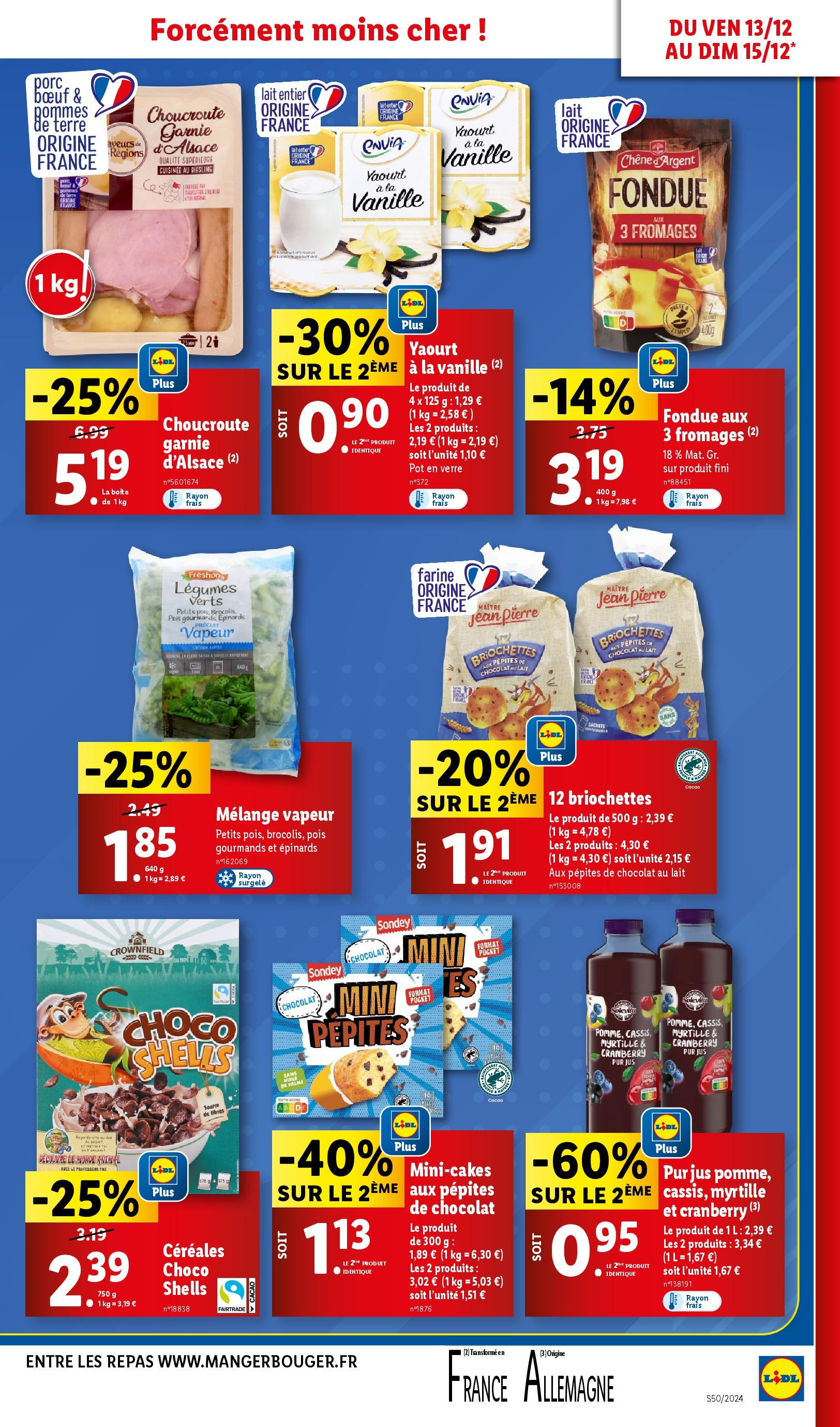 Catalogue LIDL du 10/12/2024 | Promo prospectus en ligne | Page: 85 | Produits: Lait, Chocolat, Jus, Pommes