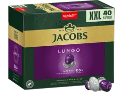 Jacobs Lungo Intenso Kaffeekapseln, 40 Stück, Kompatibles System: Nespresso