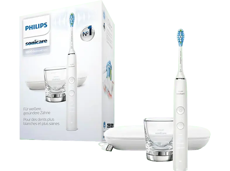 Philips HX9911/27 Sonicare DiamondClean9000 mit App Elektrische Schallzahnbürste Weiß