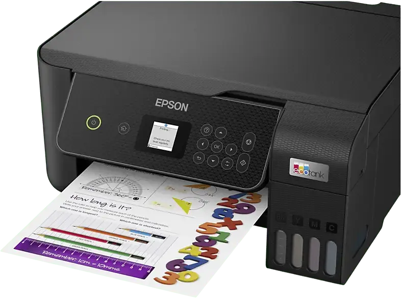 EPSON EcoTank ET-2875, 3in1 Tintentank-Multifunktionsdrucker,nachfüllbare Tintentanks, DIN A4, W-LAN, Display