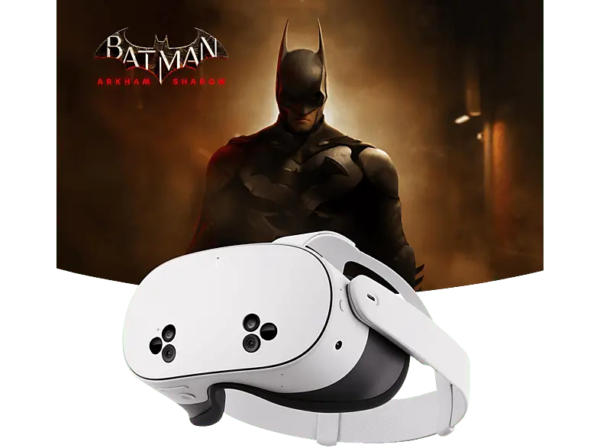 META Quest 3S 128 GB - Mit Batman: Arkham Shadow und 3-monatigem META Quest+ Probeabo All-in-One-Headset; VR Brille