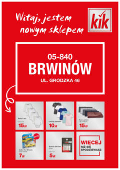 Pogląd gazetki "Brwinów" ze sklepu Kik ważnej od 18.12.2024