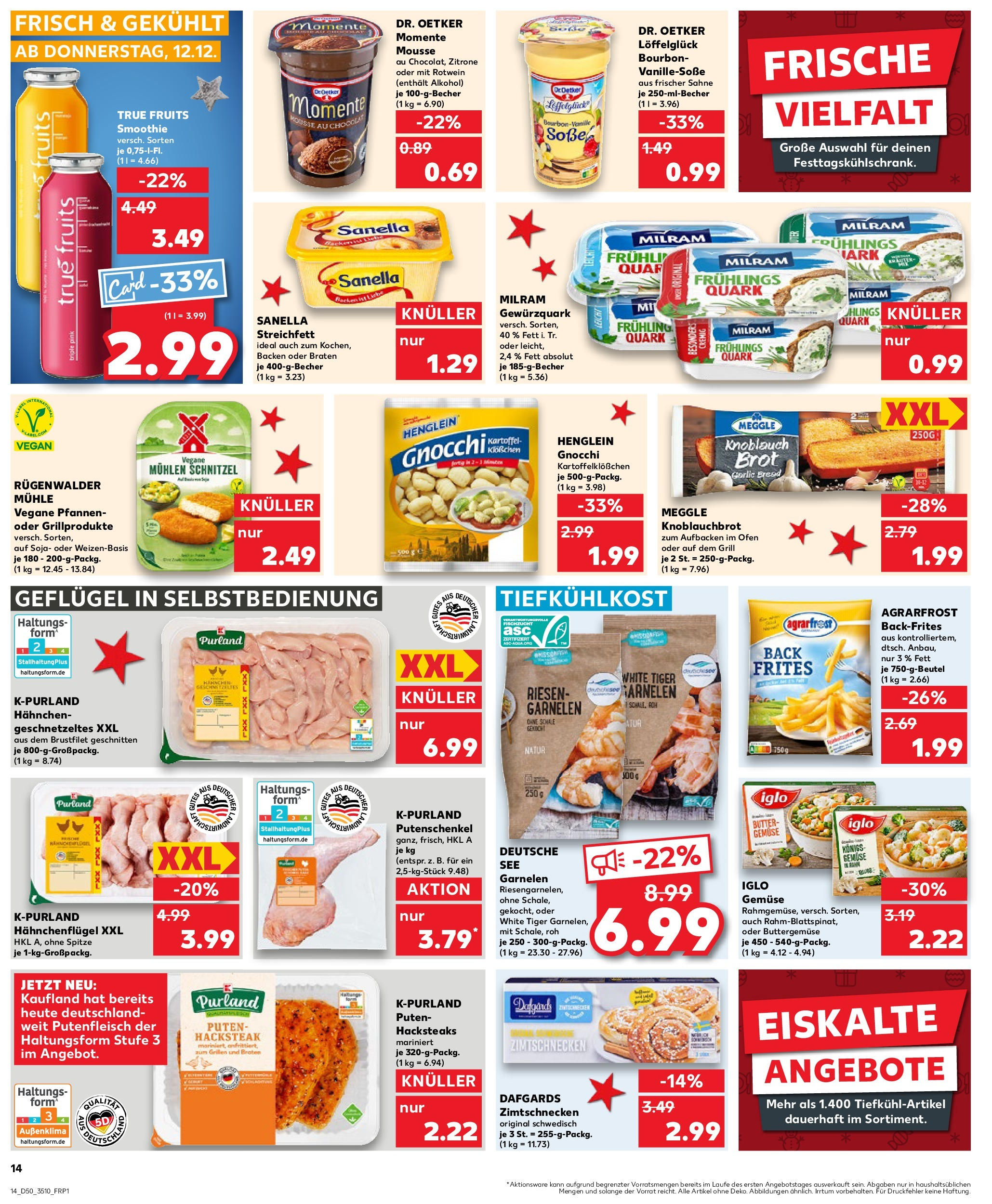 Kaufland - Kaufland: Wochenangebote (ab 11.12.2024) » Angebote Online zum Blättern | Seite: 14 | Produkte: Grill, Hahnchen, Quark, Rotwein