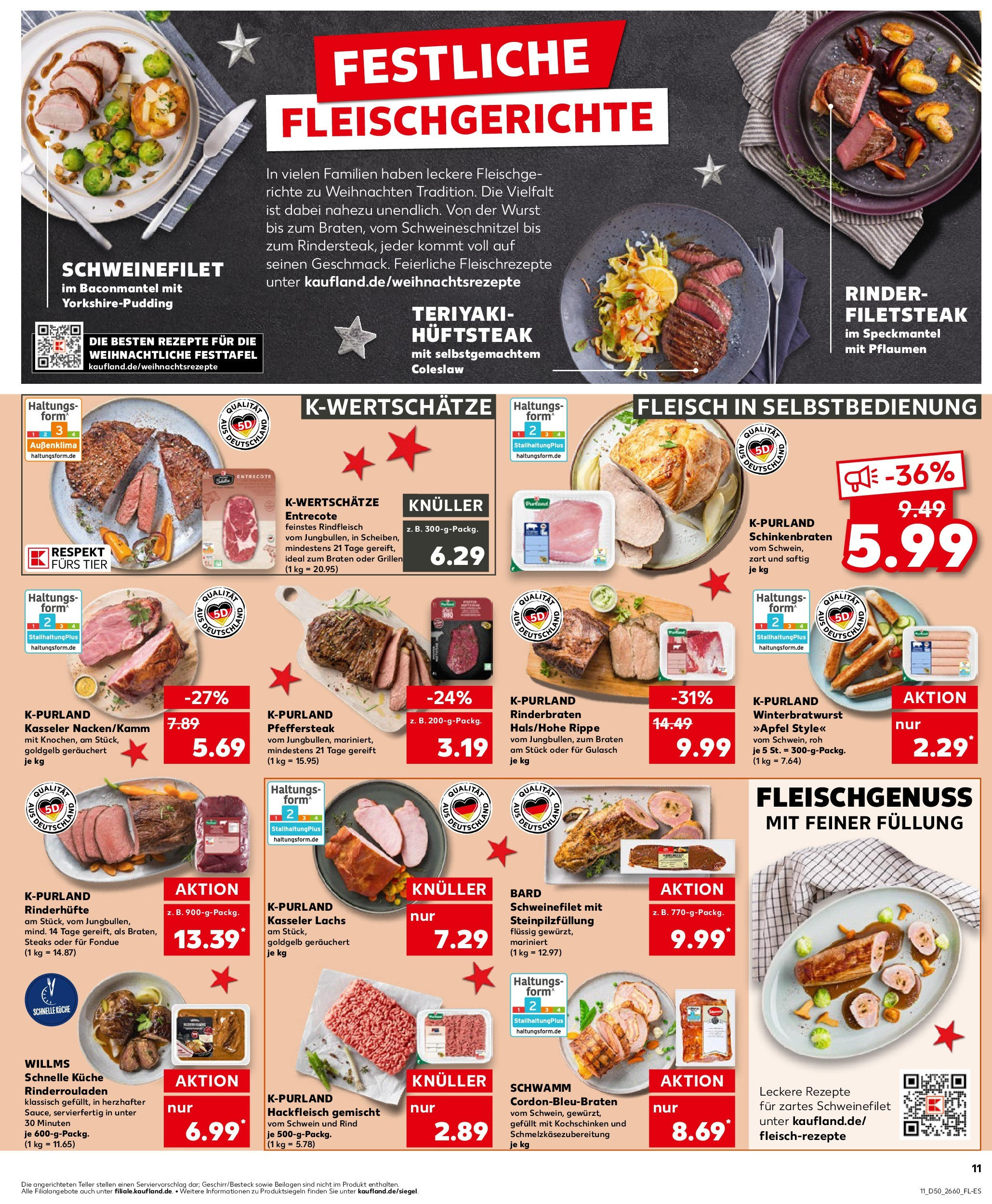 Kaufland - Kaufland: Wochenangebote (ab 11.12.2024) » Angebote Online zum Blättern | Seite: 11 | Produkte: Pflaumen, Wurst, Rindfleisch, Fondue