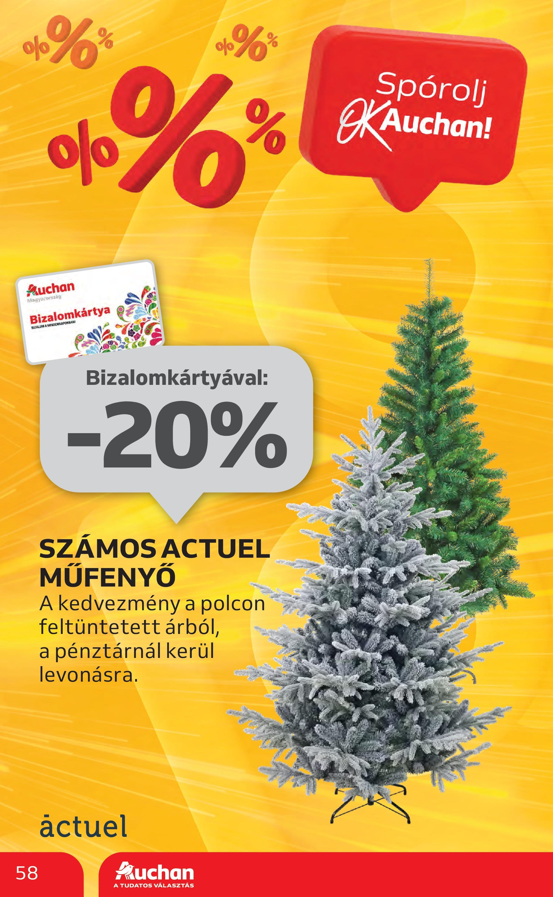 Auchan Akciós újság - 2024.12.04. -tól/töl > akció, lapozható szórólap 🛍️ | Oldal: 58