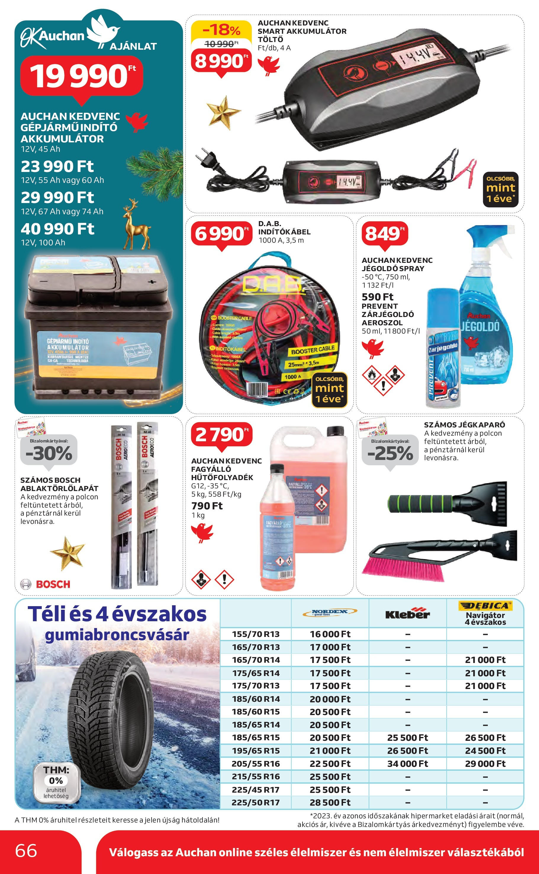 Auchan Akciós újság - 2024.12.04. -tól/töl > akció, lapozható szórólap 🛍️ | Oldal: 66 | Termékek: Kábel, Akkumulátor, Töltő, Só