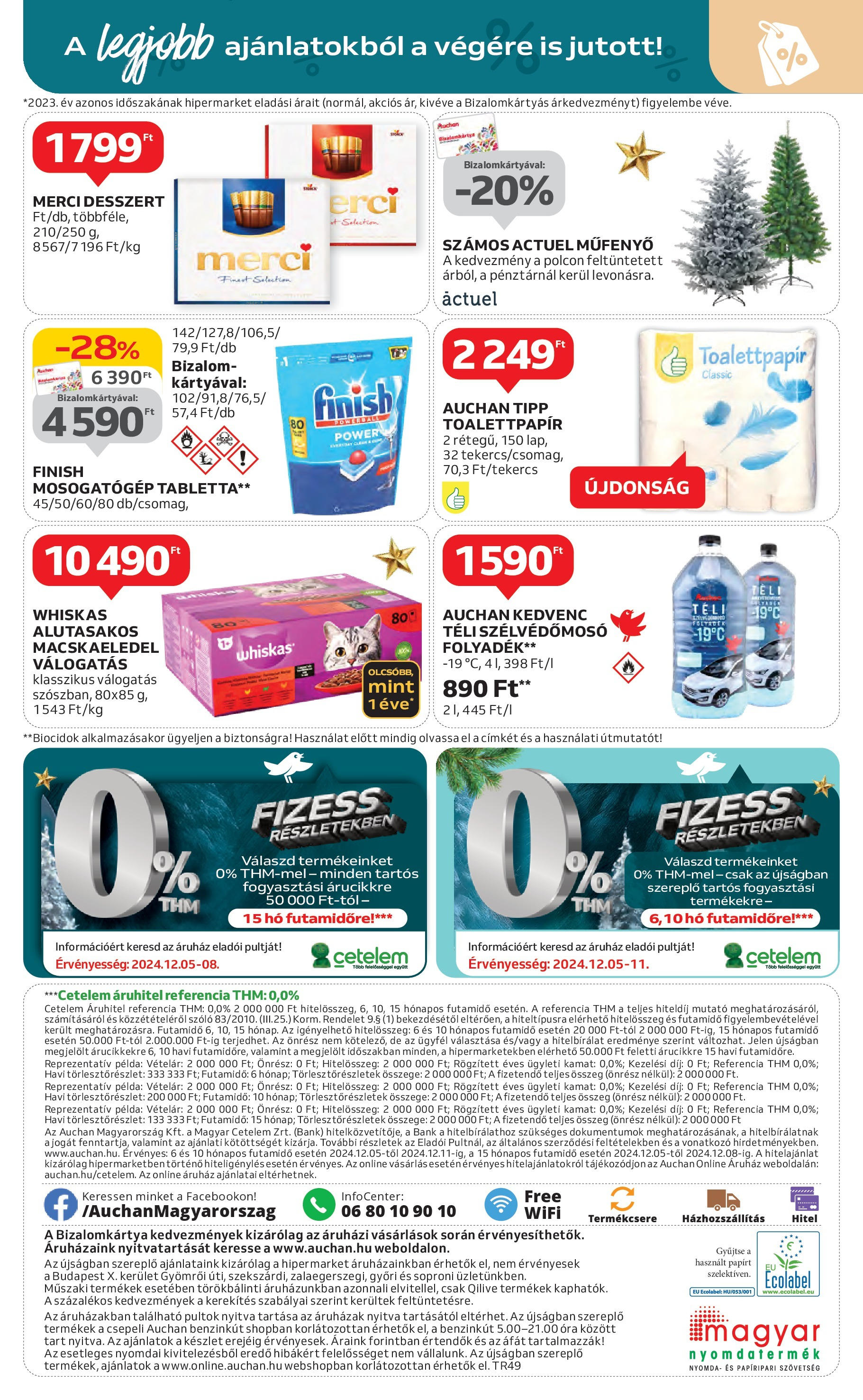 Auchan Akciós újság - 2024.12.04. -tól/töl > akció, lapozható szórólap 🛍️ | Oldal: 74 | Termékek: Mosogatógép, Whiskas, Mosogatógép tabletta, Óra