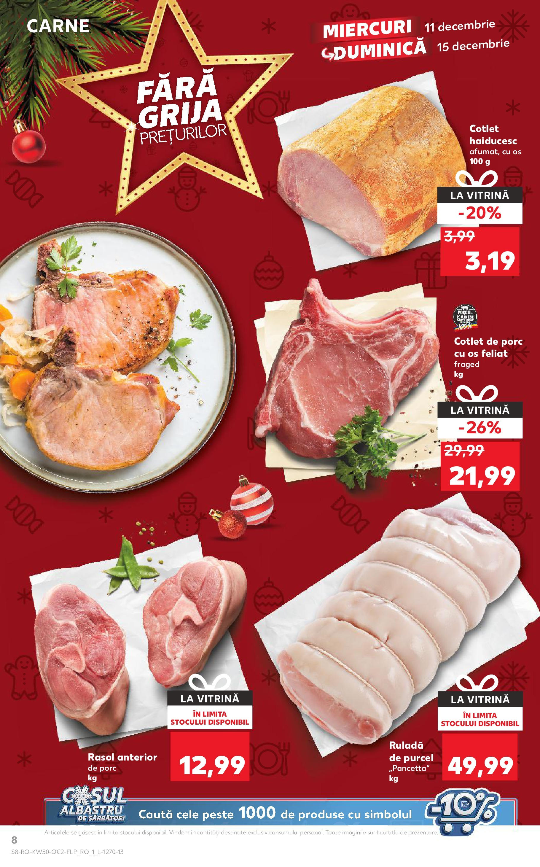 Catalog Kaufland - Bistriţa 11.12.2024 - Revista si Oferta | Pagină: 8 | Produse: Vitrină, Pește, Rasol