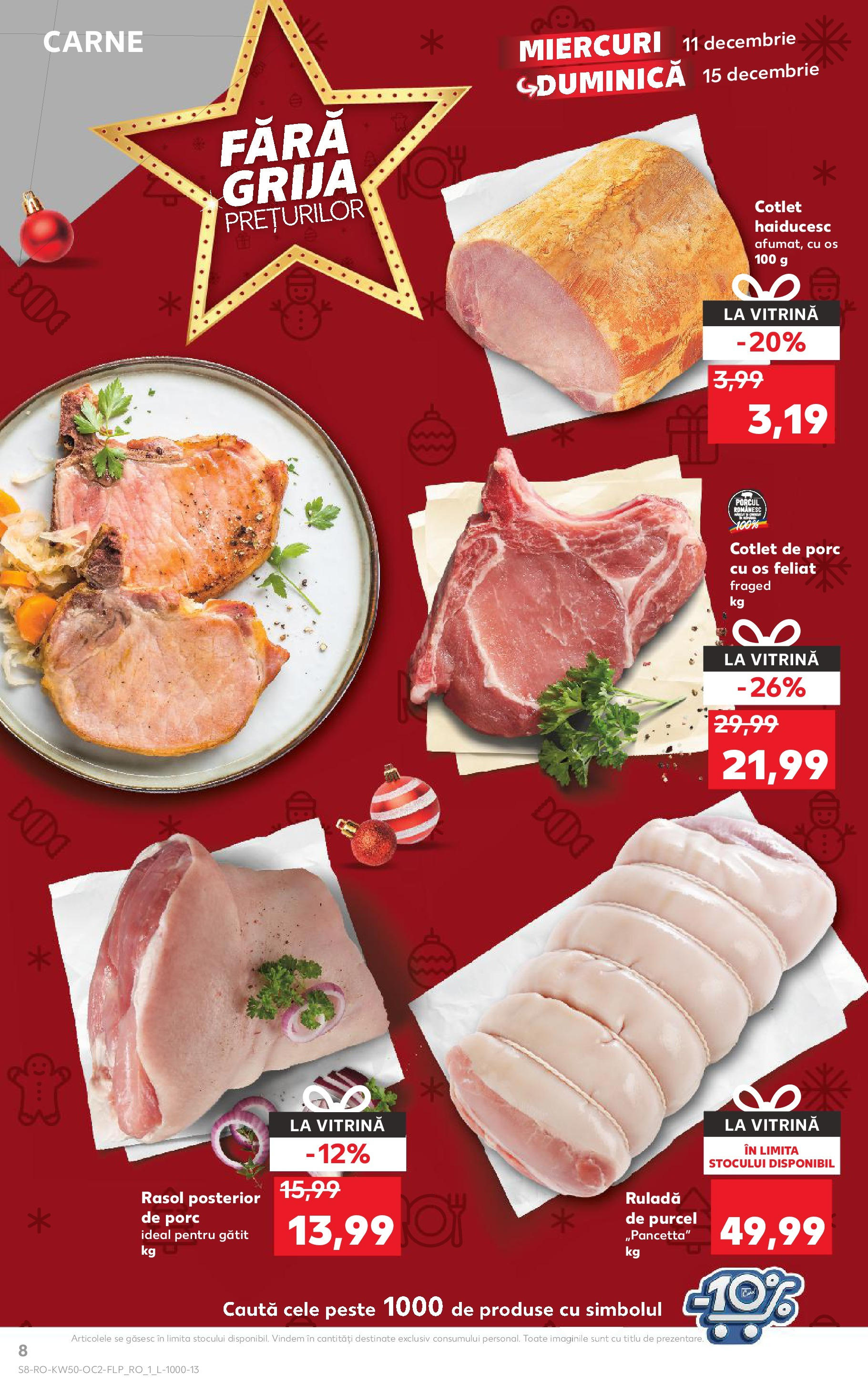 Catalog Kaufland - Constanța 11.12.2024 - Revista si Oferta | Pagină: 8 | Produse: Vitrină, Pește, Rasol