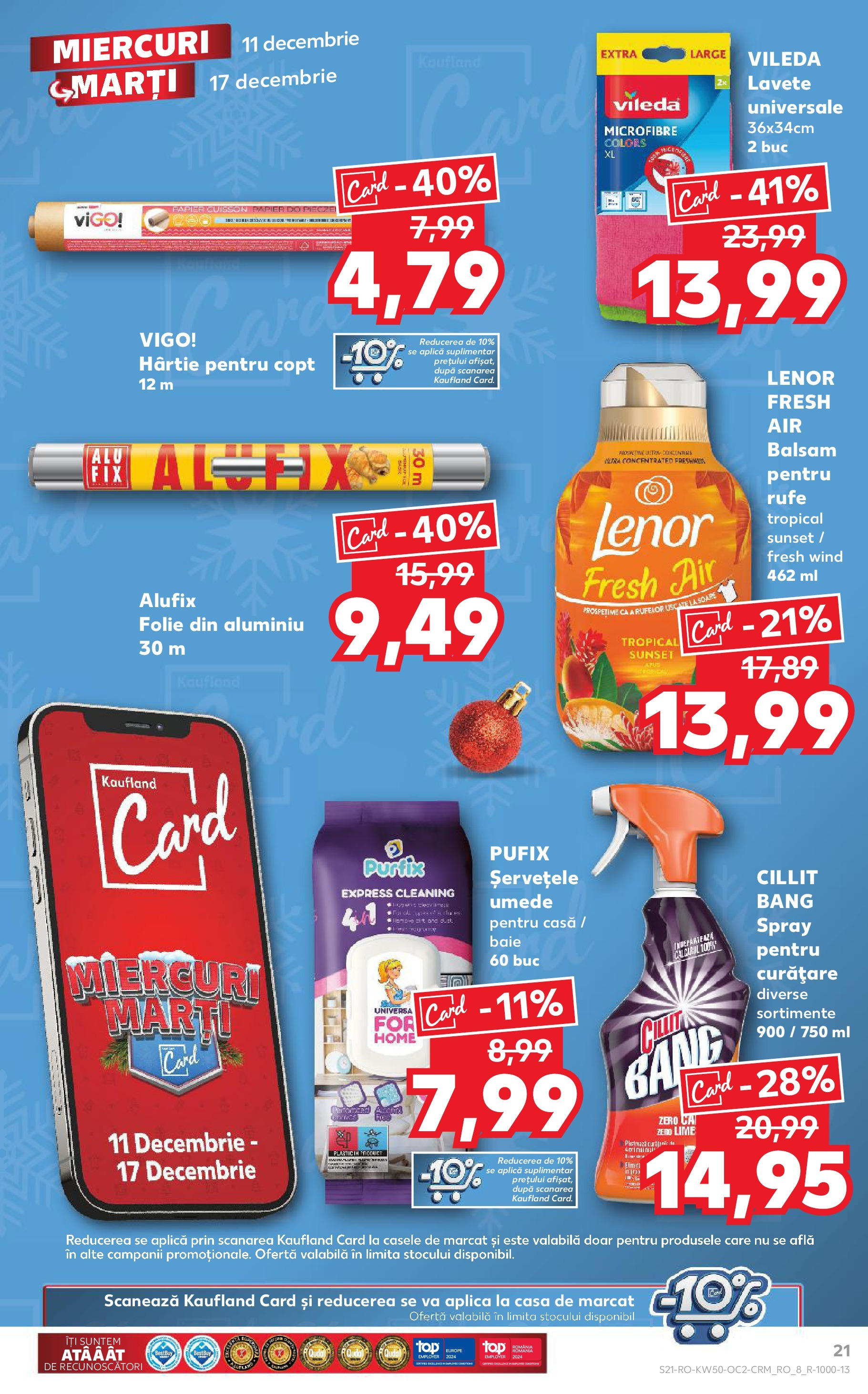 Catalog Kaufland - Bistriţa 11.12.2024 - Revista si Oferta | Pagină: 21 | Produse: Lime, Balsam, Lavete