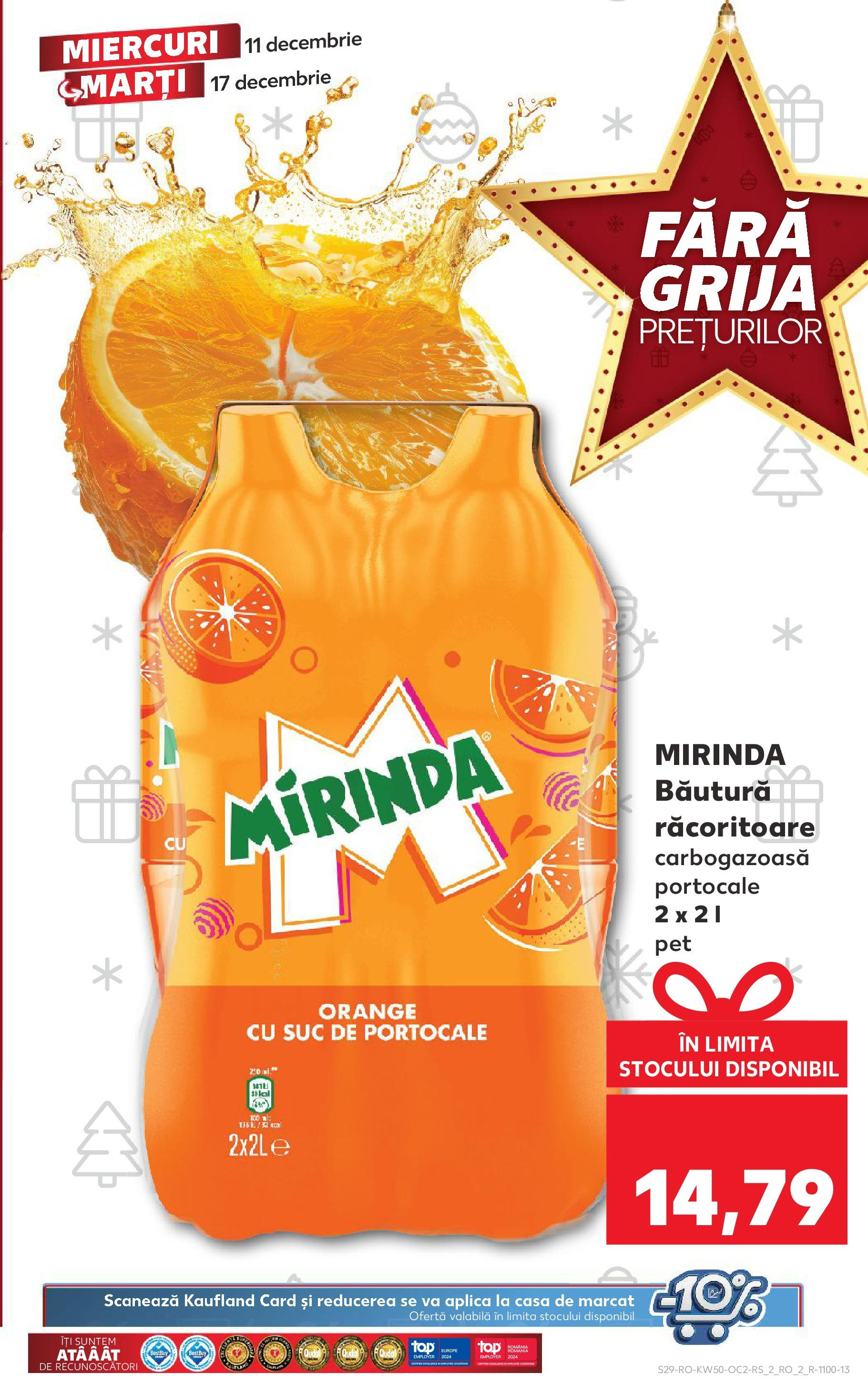 Catalog Kaufland - Bistriţa 11.12.2024 - Revista si Oferta | Pagină: 29 | Produse: Suc, Portocale