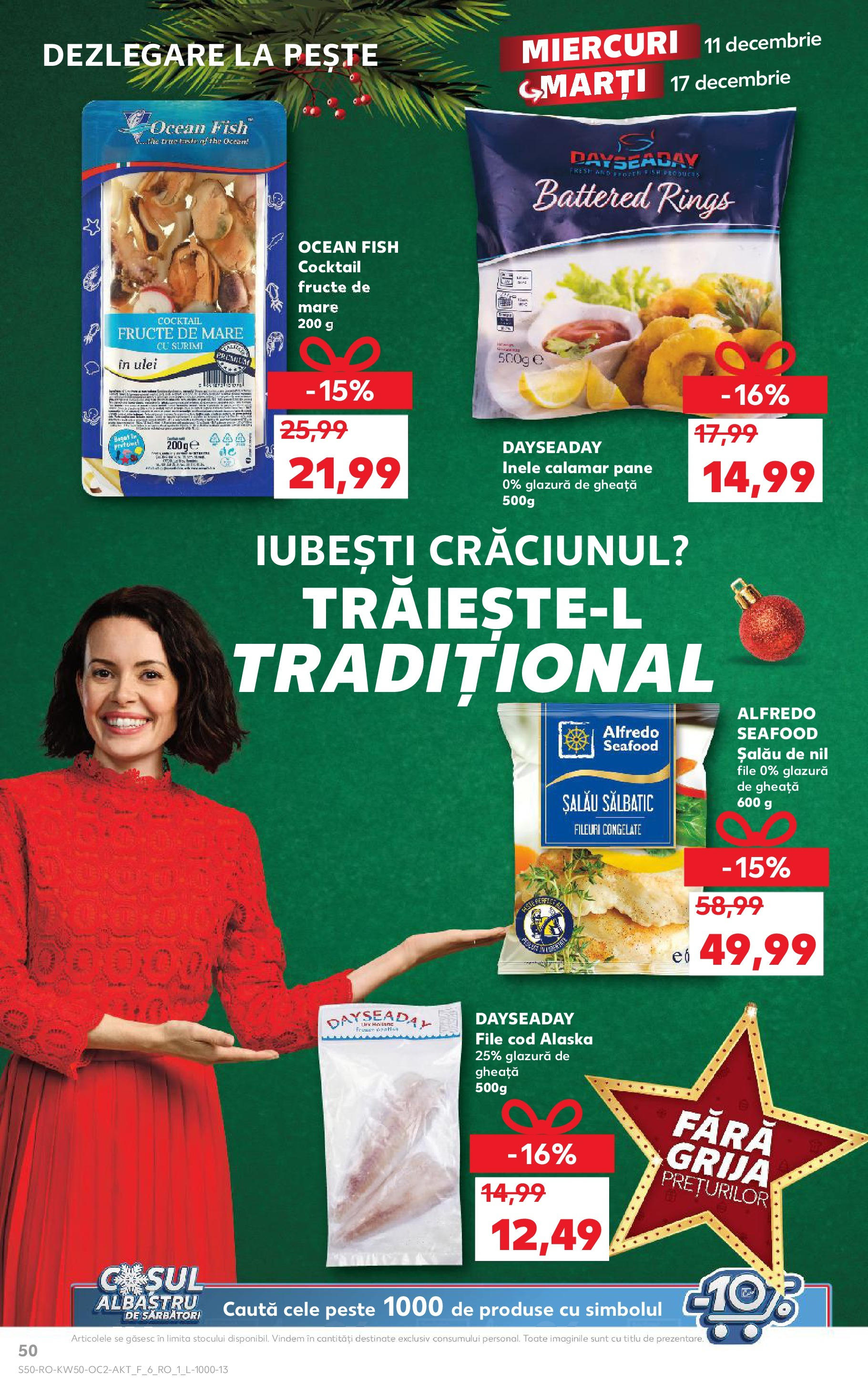 Catalog Kaufland - Bistriţa 11.12.2024 - Revista si Oferta | Pagină: 50 | Produse: Ulei, Cocktail, Pește, Fructe