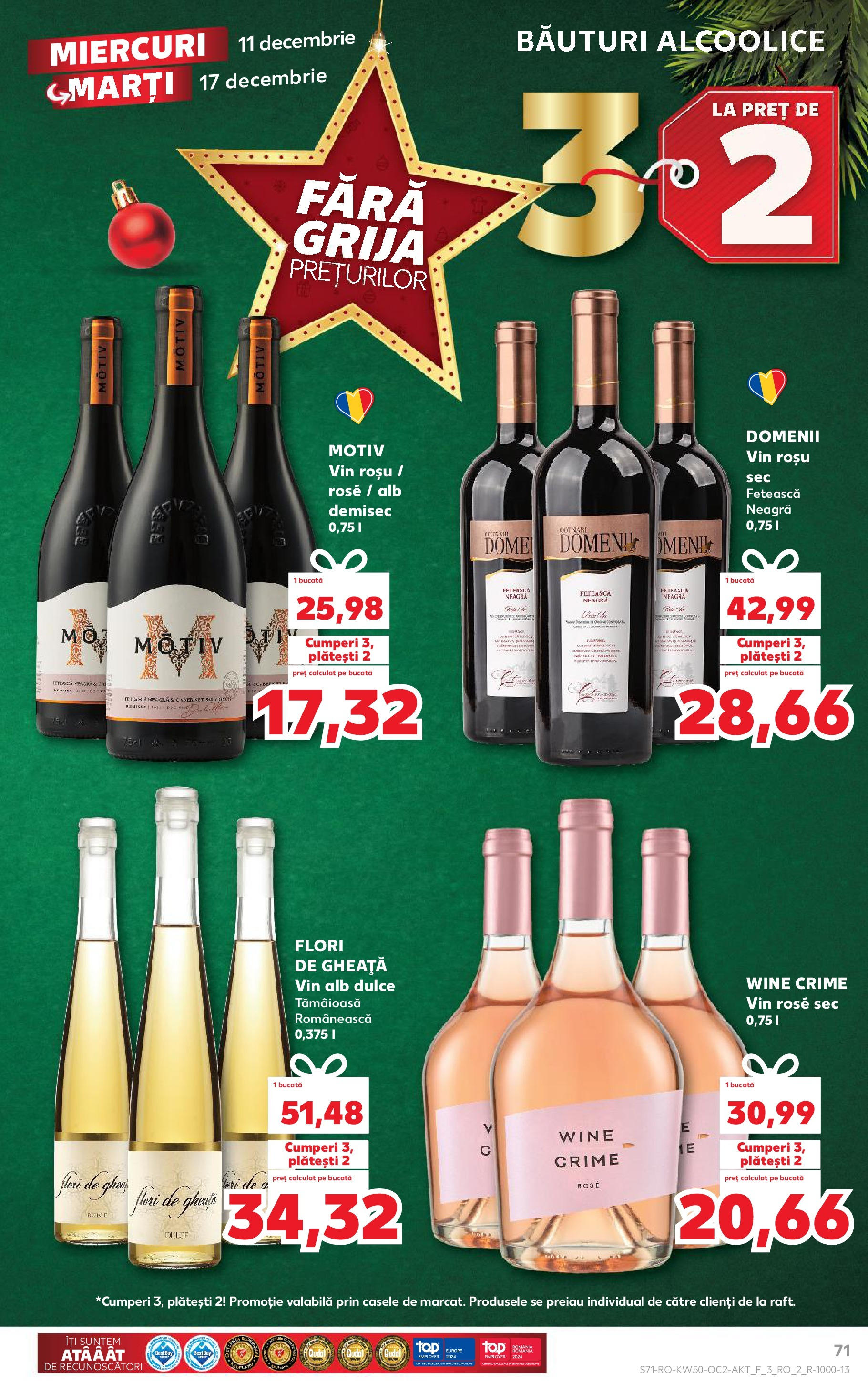 Catalog Kaufland - Bistriţa 11.12.2024 - Revista si Oferta | Pagină: 71 | Produse: Vin