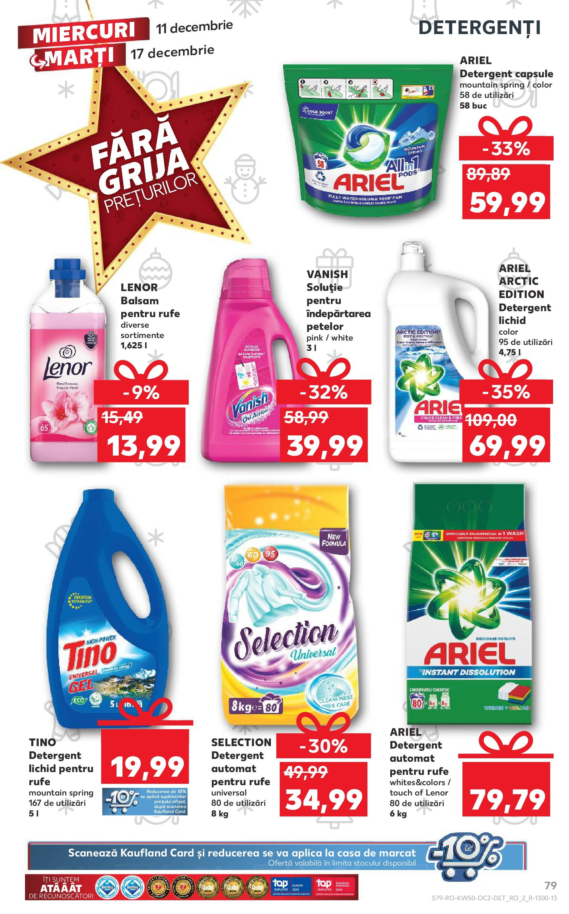 Catalog Kaufland - Constanța 11.12.2024 - Revista si Oferta | Pagină: 79 | Produse: Balsam, Detergent