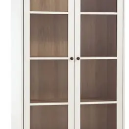 JYSK Vitrină KIRKEBY 2 uși alb/stejar cald