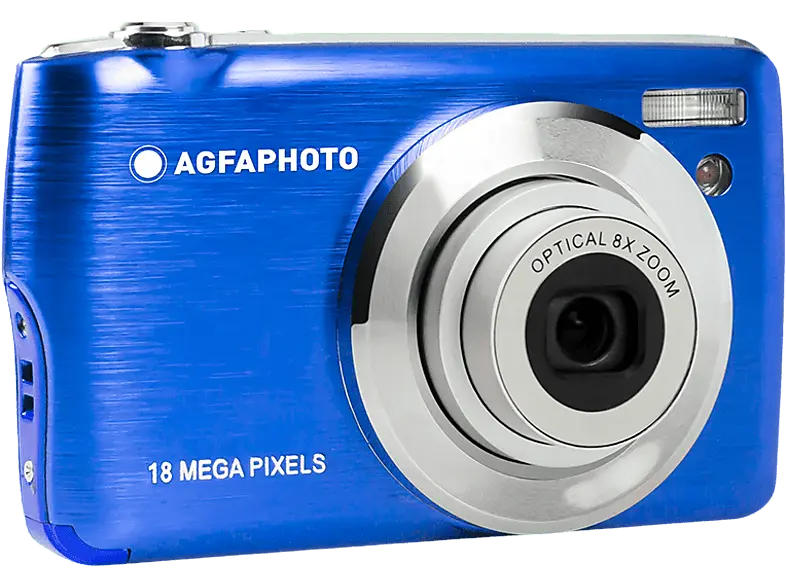 AGFAPhoto Realishot DC8200BL Digitalkamera, 8x optical Zoom, Full HD Video, 18 MP Foto, 2.7 Zoll LCD, Blau