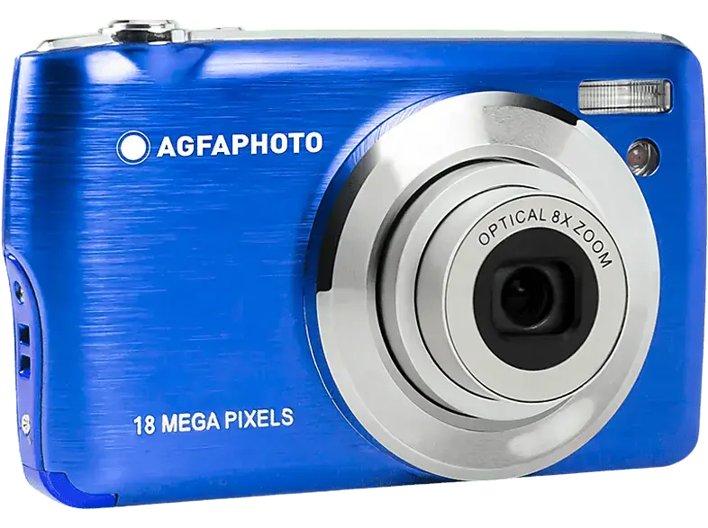 AgfaPhoto Realishot DC8200BL Digitalkamera, 8x optical Zoom, Full HD Video, 18 MP Foto, 2.7 Zoll LCD, Blau