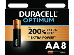 Duracell AA Optimum Batterie, 8er Pack