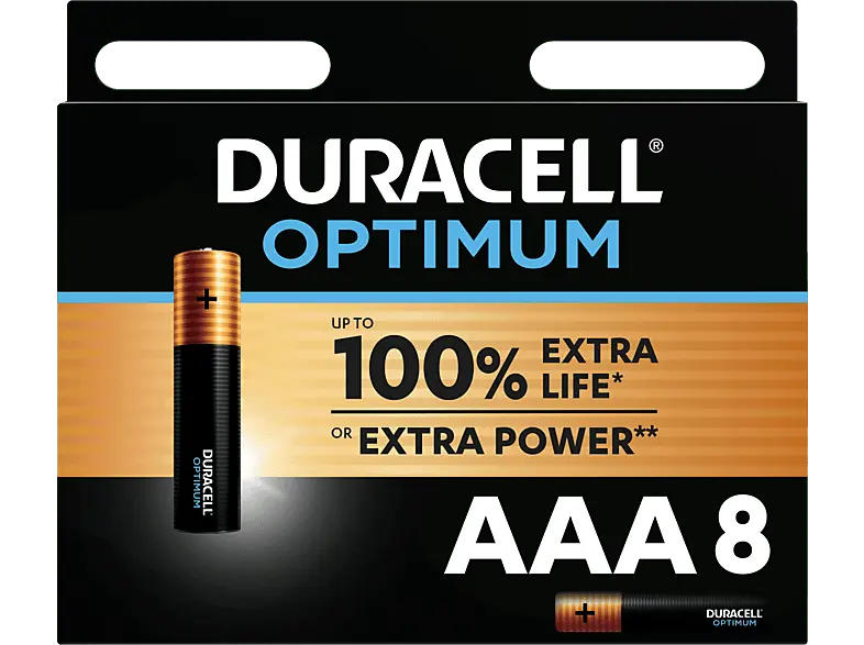 Duracell AAA Optimum Batterie, 8er Pack