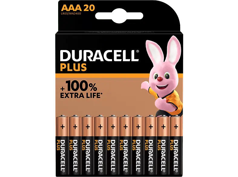 Duracell AAA Plus Batterie, 20er Pack