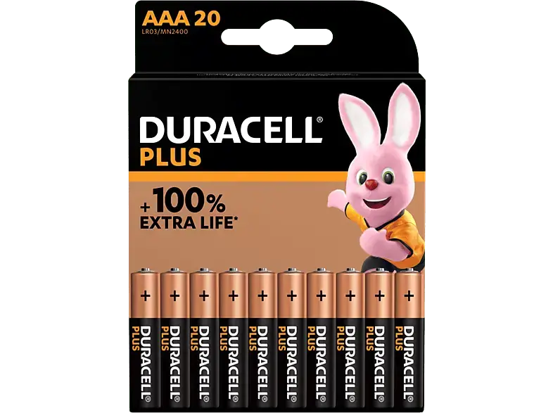 Duracell AAA Plus Batterie, 20er Pack