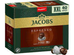 Jacobs Kaffeekapsel Espresso Intenso (40 Stk., Kompatibles System: Nespresso); Kaffeekapseln 40 Stück