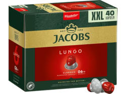 Jacobs Kaffeekapsel Lungo Classico (40 Stk., Kompatibles System: Nespresso); Aluminium-Kapsel 40 Stück