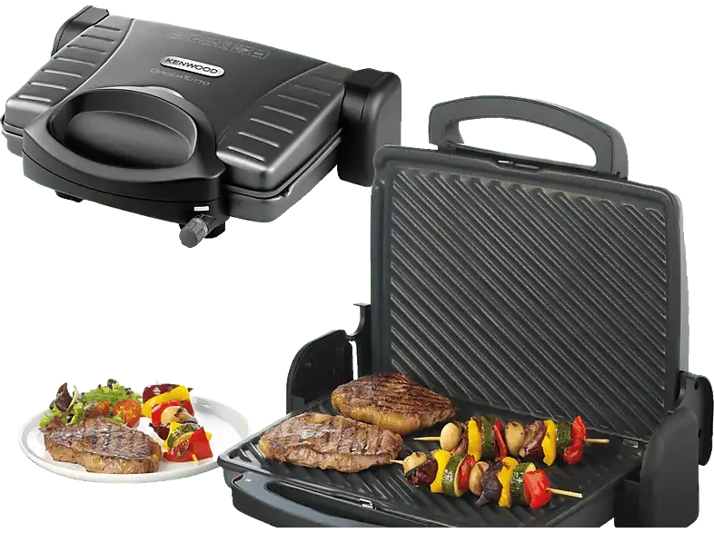 Kenwood HG 610 BK Plattengriller; Kontaktgrill, Plattengriller