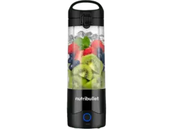 Nutri Bullet NBO003B Portable Black Smoothie Maker (Schwarz, 475 ml Becher, BPA-Frei)