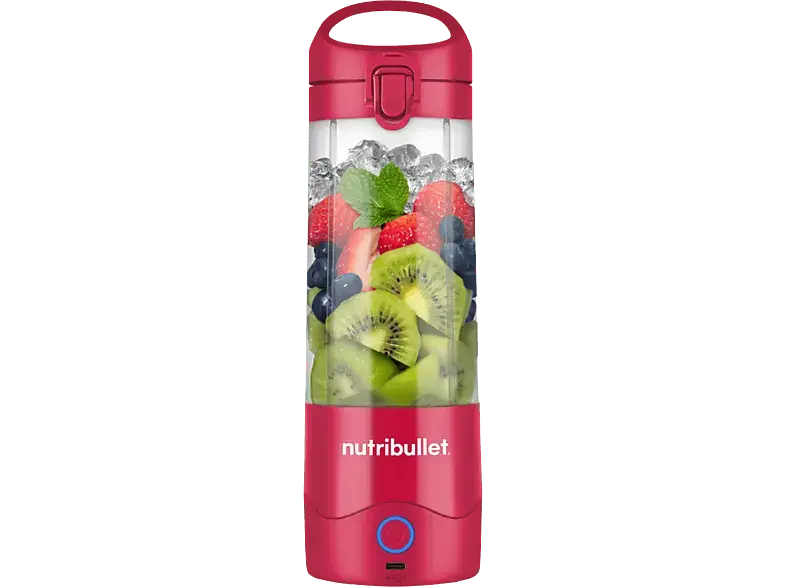 Nutri Bullet 0C22300095 NBP 003MA Portable Smoothie Maker (Magenta, 475 ml Becher, BPA-Frei)