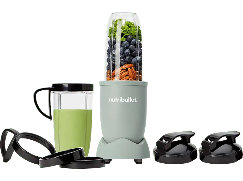 Nutri Bullet Pro NB907MAJD Smoothie Maker (Jade, 900 Watt, 946 ml + 710 to go Becher)
