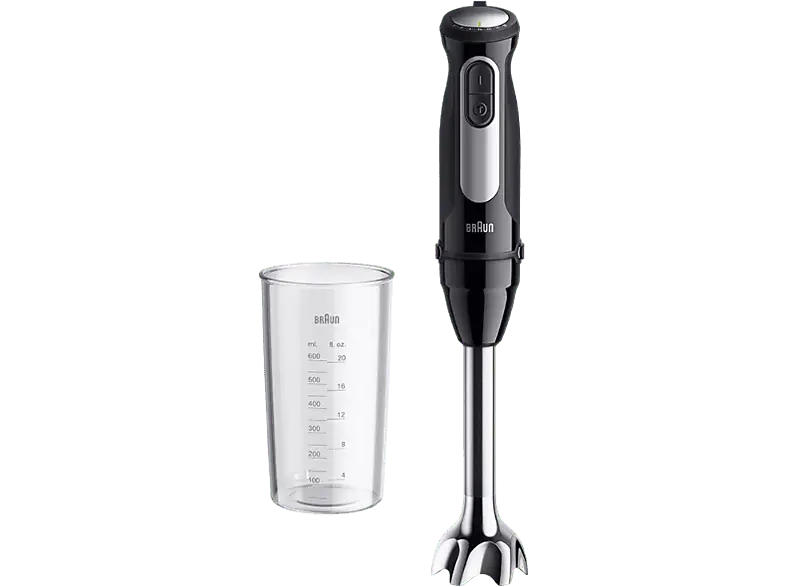 Braun MultiQuick 5 Pro Stabmixer (Schwarz, 1000 Watt, 600 ml Messbecher)