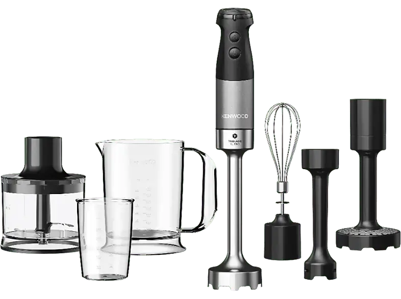 Kenwood HBM 80.327BK TRIBlade XL pro Set Stabmixer (Schwarz, 1200 Watt)