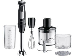 Braun MQ 55.254MBK Multiquick pro VARIO 5 Set 1000W BK Stabmixer (Schwarz, 1000 Watt, 600 ml Messbecher)