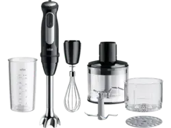 Braun MQ 55.254MBK Multiquick pro VARIO 5 Set 1000W BK Stabmixer (Schwarz, 1000 Watt, 600 ml Messbecher)