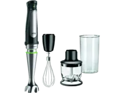 Braun MQ 7025X Stabmixer-Set (Chrom/Schwarz, 1000 Watt)