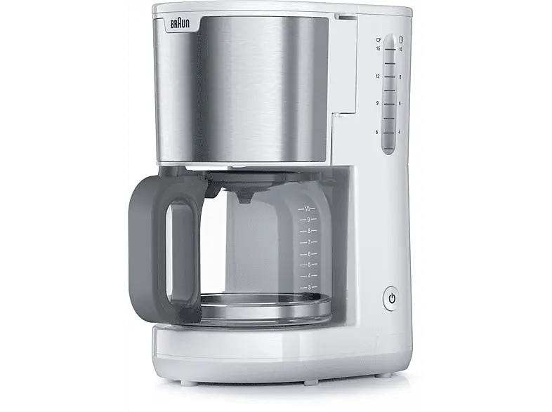 Braun KF 1500WH Pur Shine Filterkaffeemaschine Weiß