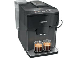 Siemens TP511D09 EQ500 Classic Kaffeevollautomat (Klavierlack schwarz, Keramikmahlwerk, 15 bar, Milchschlauch)