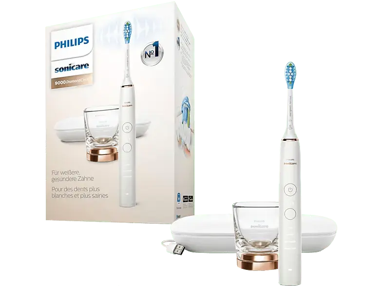 Philips HX9911/94 Sonicare DiamondClean 9000 Elektrische Schallzahnbürste Rose Gold