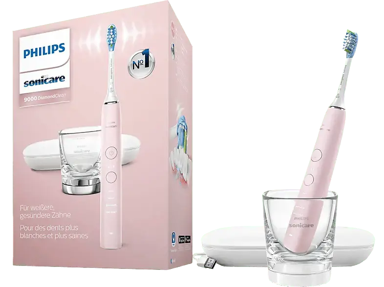 Philips HX9911/29 Sonicare DiamondClean 9000 Elektrische Schallzahnbürste Pink