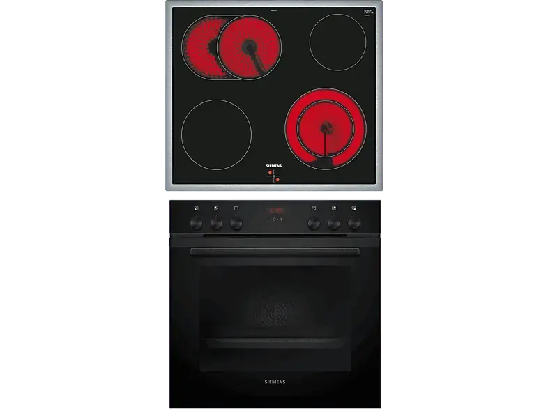 Siemens HE213ABB3 iQ300, Herd + Kochfeld (Strahlungsheizung, A+, 71 l)