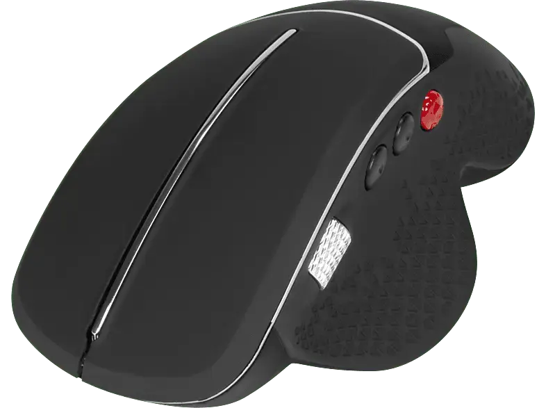 ISY Maus IEM-3000, ergonomisch, kabellos, gummiert, 2400dpi, schwarz