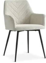 JYSK JYSK Кухненски стол PURHUS светлокремаво/черно