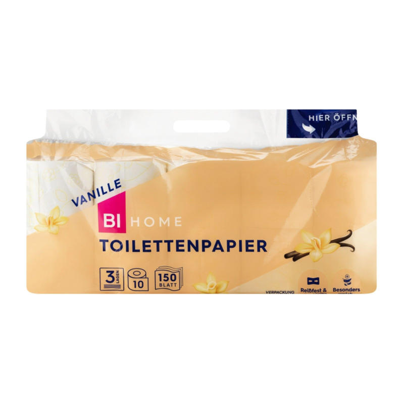 BI HOME Toilettenpapier Vanille 3-lagig